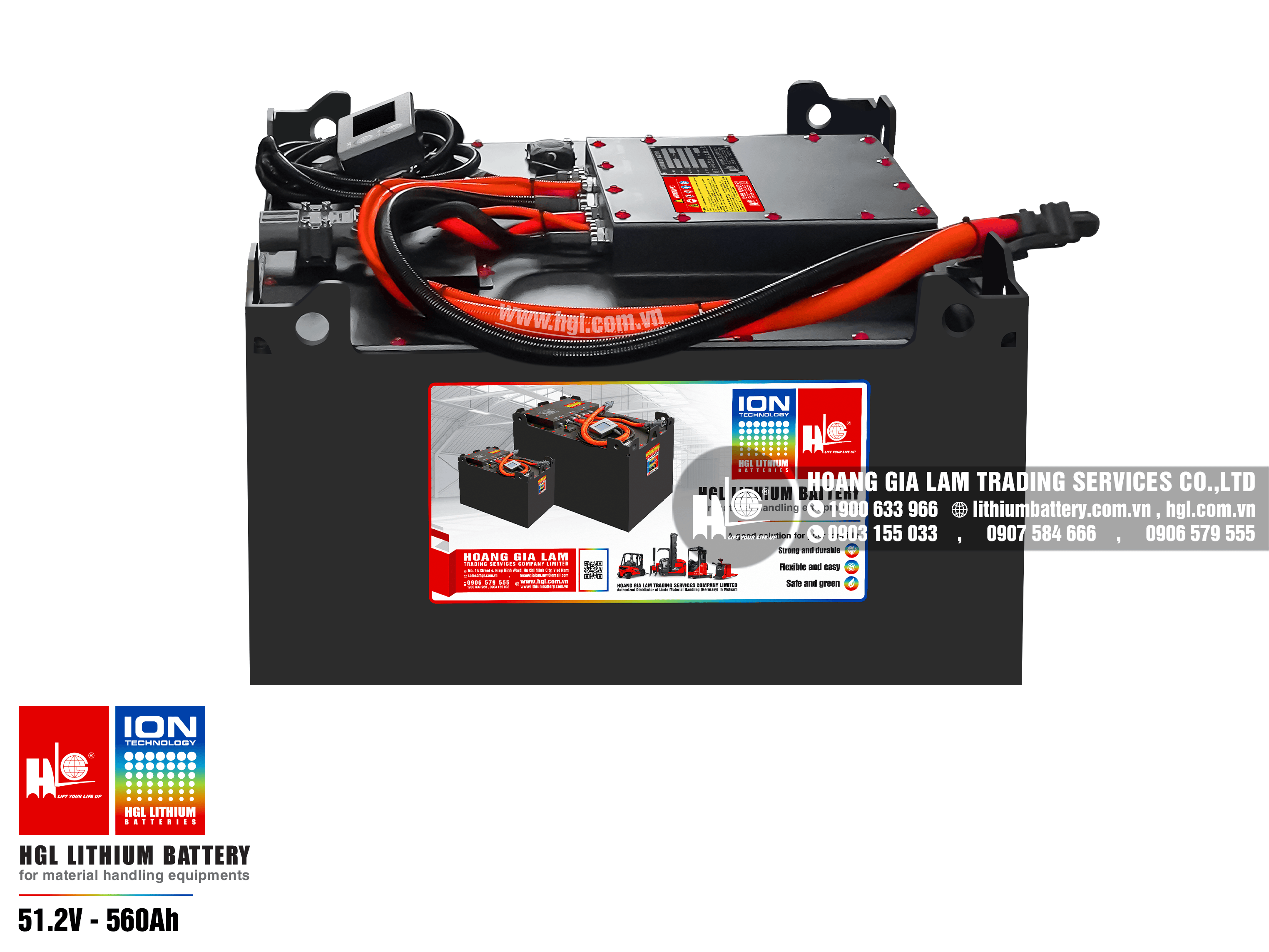 Lithium battery forklift HGL 51.2V-560Ah