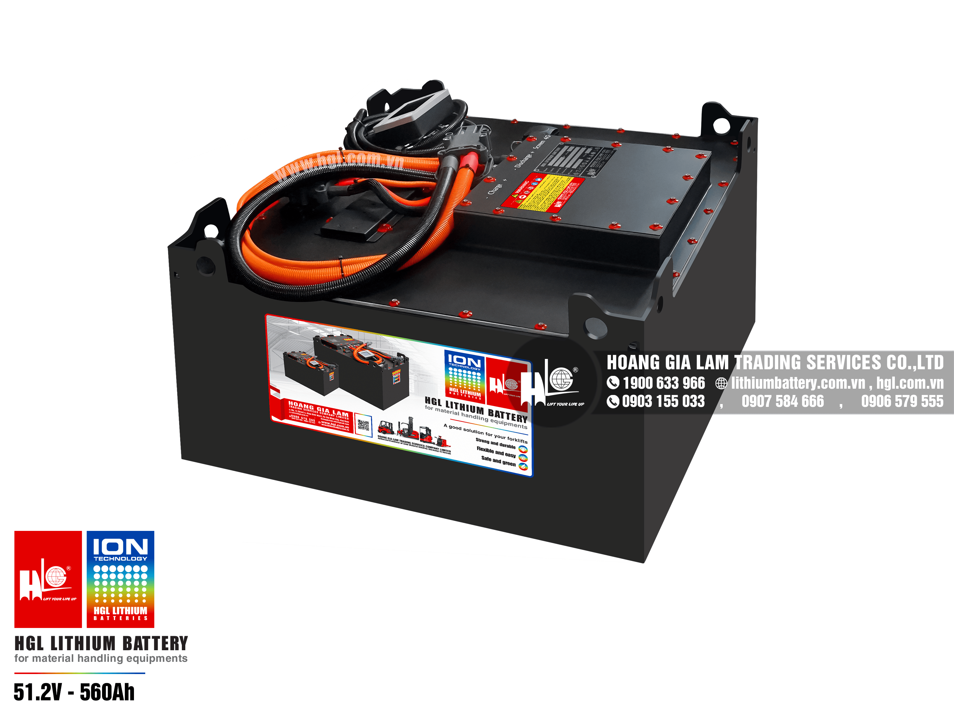 Lithium battery forklift HGL 51.2V-560Ah