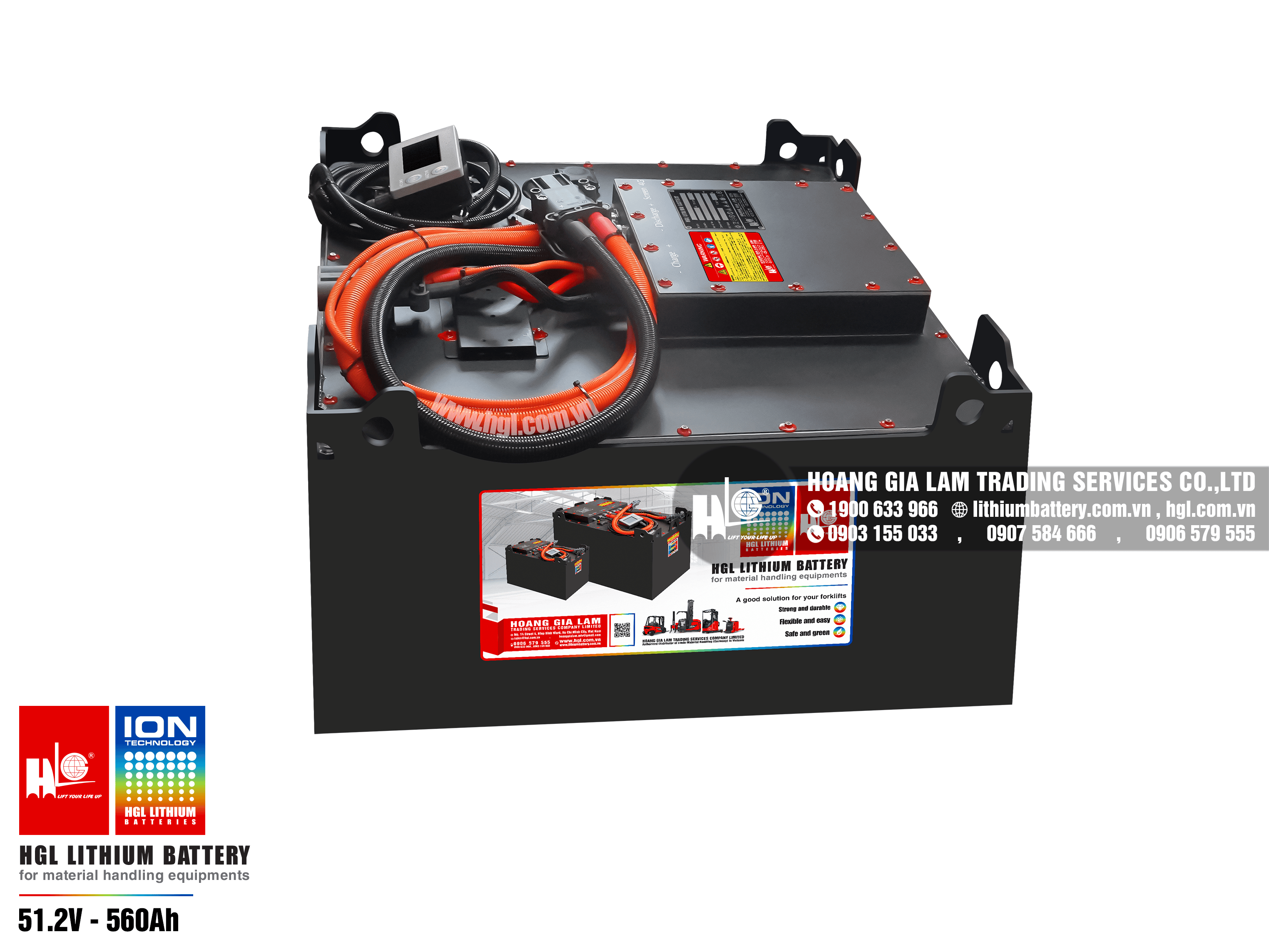 Lithium battery forklift HGL 51.2V-560Ah